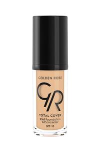 Golden Rose 2'si 1 Arada Fondöten & Kapatıcı - Total 2 In 1 Foundation & Concealer No:3 8691190963637