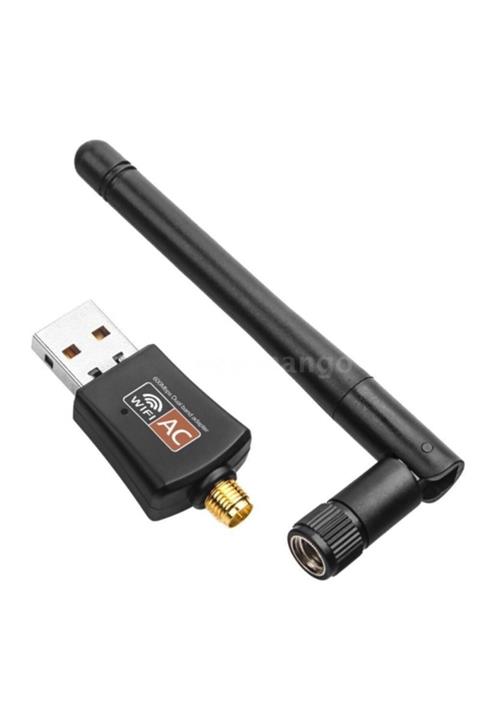 Platoon Usb Wifi Adaptörü Ac 600mbps Çift Bant 2.4ghz / 5ghz Wi-fi Dongle
