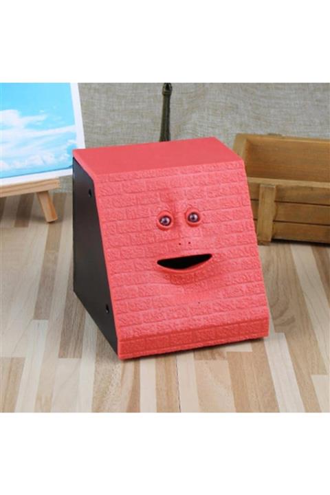 Nettenevime Kırmızı Facebank Yüz Kumbara Hareketli Para Kutusu