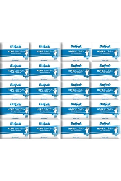 Burpak /dolphin/ Şeffaf Eldiven Hdpe 20 Kutu (20 X 100 Adet)