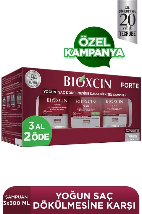 Bioxcin Forte Şampuan 300 Ml - 3 Al 2 Öde