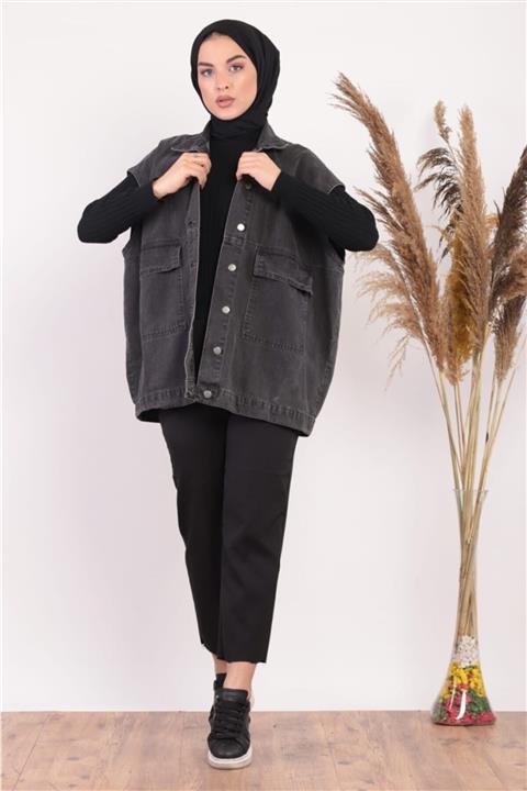 QUAKER JEANS Siyah Kot Yelek