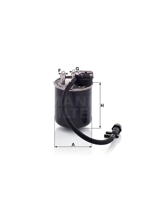 MANN Mercedes Benz E W S212 E 220 130kw 177hp Yakıt Mazot Filtresi Wk820/18