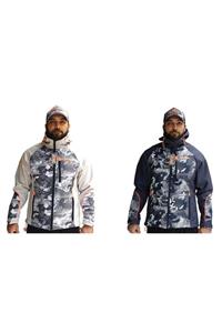 Fujin Camo Softshell Mont - Blue - L