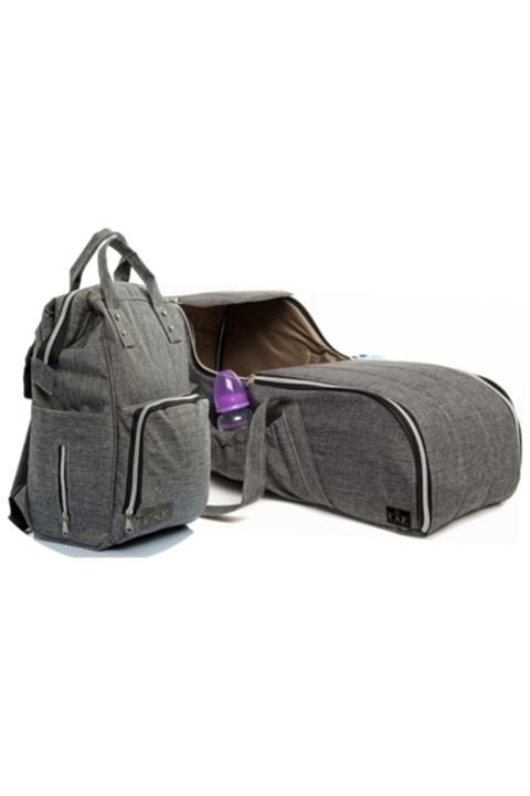 USF Gri Portbebe Ana Kucağı Puset Bebek Taşıma  Anne Bebek Bakım Çantası