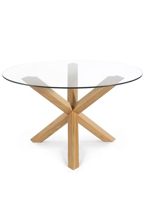 WoodVizyon Beyaz Shir Yemek Masası