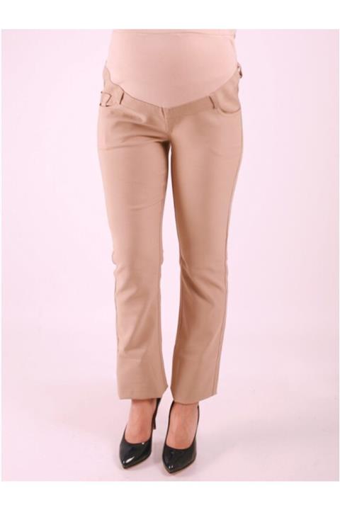 Işşıl Kadın Bej Boru Paça Pantolon