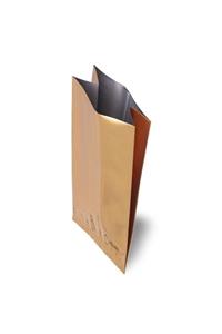 onlinepoşet Valfli Gold Yandan Körüklü Alüminyum Torba 250 Adet - 7,5x20 Cm