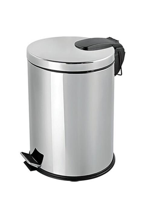 SistemTemizlik Paslanmaz Pedallı Çöp Kovası (430 Kalite) 30 Lt