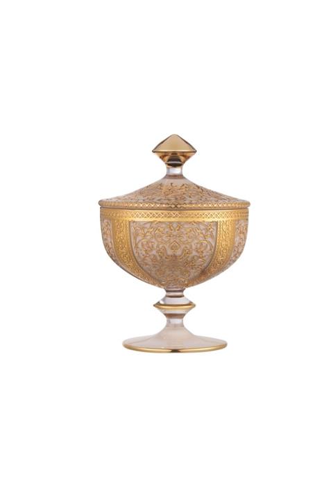 Canba Altın Mabeyn Butik Kapaklı Ayaklı Şekerlik