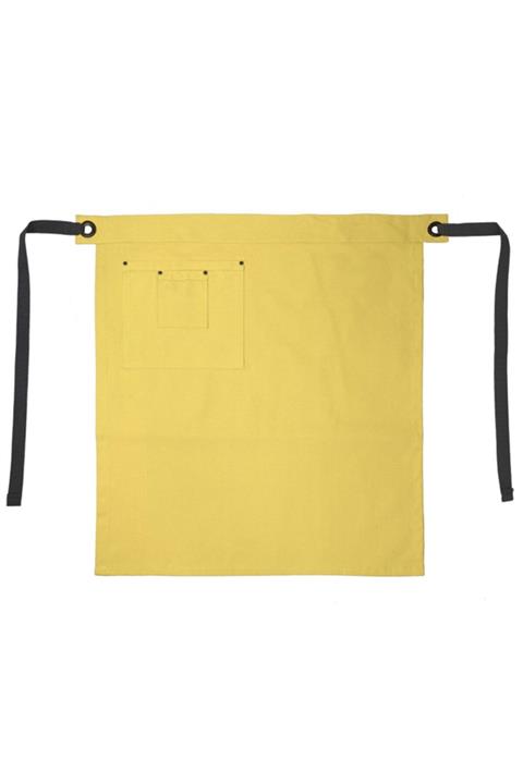 medusaforma Belden Mutfak Önlüğü Master Chef Barista Önlük Cafe Şef Garson Aşçı Kuaför Sanat Tattoo -  Sarı