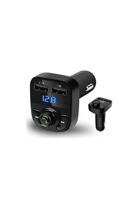 AYKIZ Jaguar Xkr Uyumlu Araç Bluetooth Fm Transmitter Teyp Çalar Usb Şarj Aleti