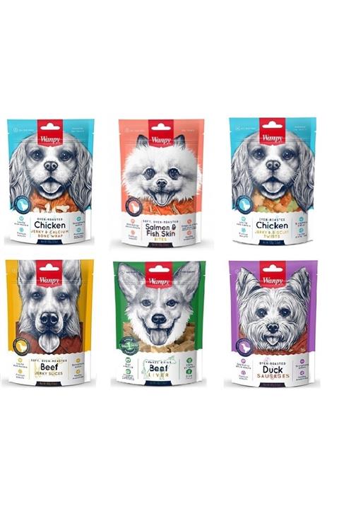 Wanpy Köpek Ödülü 6 Çeşit Karma Eko Paket