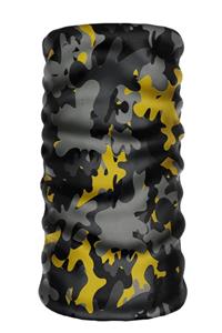 eTaktik ® Debuff Collar Camouflage Black-yellow Bayan Sporcu Saç Bandı Buff Bandana