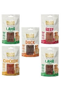 Nutri Canin Natural Dog Snack Tahılsız 5 Çeşit Köpek Ödül 80g X 5