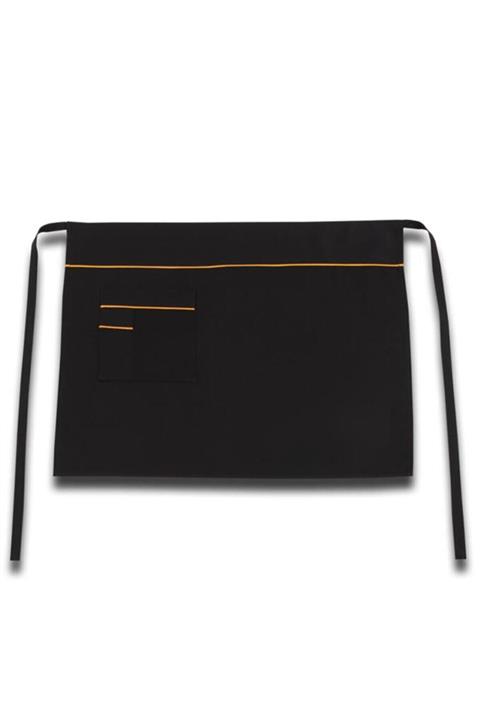 Önlük Mutfak Önlüğü Servis Garson Gıda Bel Önlüğü Hardal Biyeli Cepli