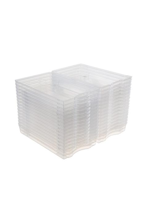 Tuğbasan Şeffaf Kadın Ayakkabı Kutusu Klasik 25li