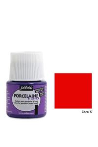 Pebeo Porcelaine 150 Porselen Boyası 45ml - Coral 5