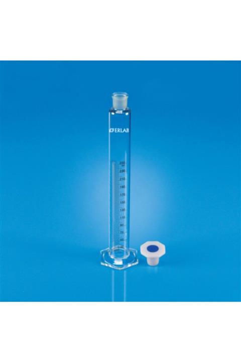 ERLAB Çalkalama Mezürü Cam Şilifli Kapaklı 50ml