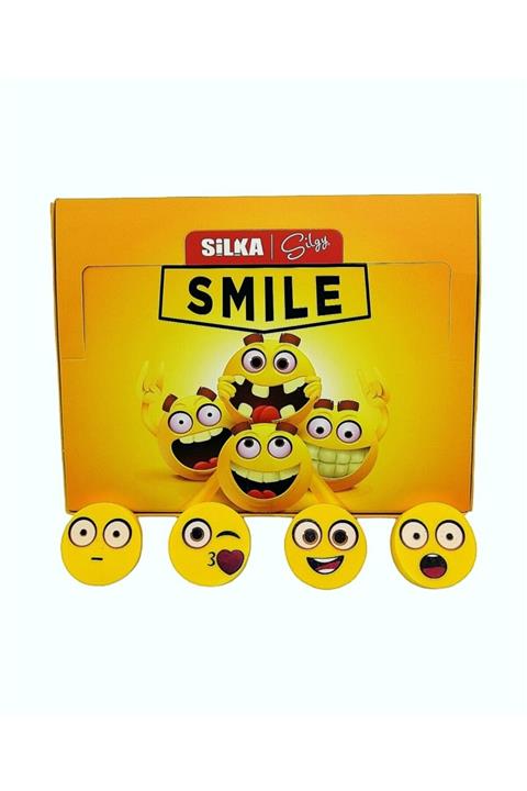Silka Smile Emojili Silgi 4'lü Set