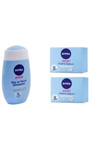 Nivea Baby Saç Ve Vücut Şampuanı 200 Ml +-baby-kremli-sabun X 2 Adet