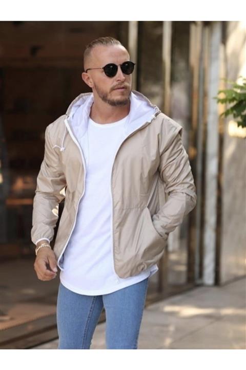 Marrakesh Erkek Bej Yağmurluk