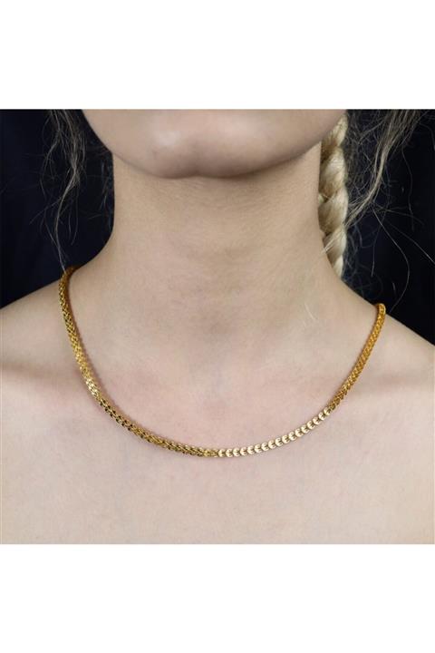 ATA MUCEVHERAT Kadın Altın Kalın Zincir Kolye