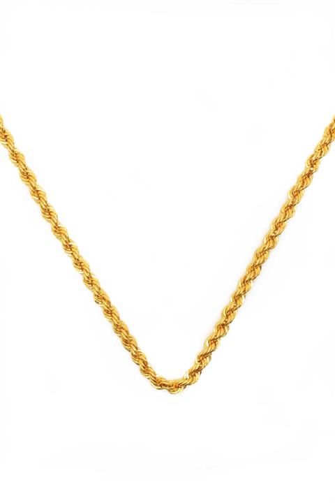 CiGOLD 22 Ayar Altın Tas sız Halat Zincir 70k2znc1046055551