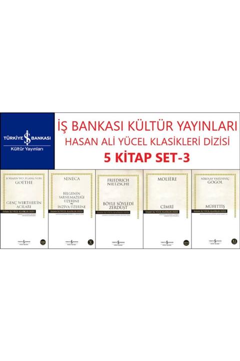 İş Bankası Kültür Yayınları Iş Bankası Hasan Ali Yücel Klasiker Dizisi 5 Kitap Set-3 Goethe-seneca-nıetzsche-molıere-gogol