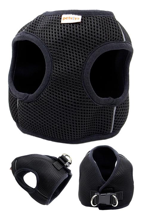 petviya Premium Collection Airmesh Hava Alan Kedi - Köpek Göğüs (bel) Tasması - Siyah (xl)