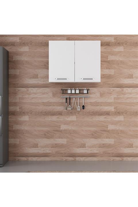 Minar Mutfak Üst Modül 2dk1r 90cm Dolap Beyaz - B1