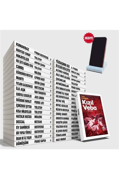 Halk Kitabevi Büyük Dünya Klasikleri Kütüphanesi Seti - 39 Kitap Ve Beton Telefon Tutacağı