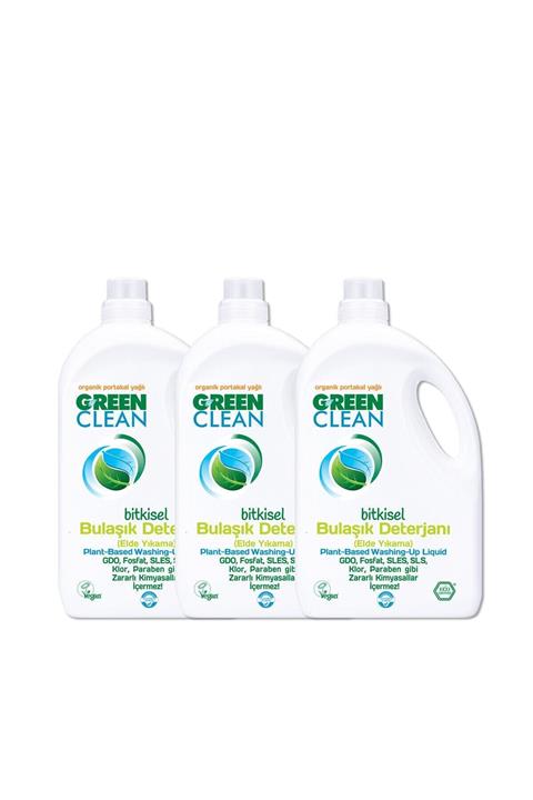 Green Clean Organik Portakal Yağlı Bitkisel Bulaşık Deterjanı 2750 Ml 3'lü