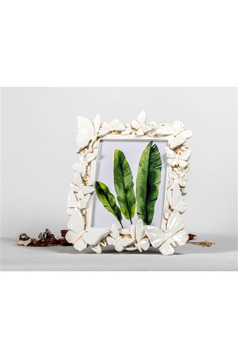 PRESTIJ Beyaz Eskitme Dokum Çerçeve 15x21