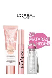 L'Oreal Paris Paradise Maskara & Skin Paradise Su Bazlı Renkli Nemlendirici 03 Fair & Matara Hediyeli