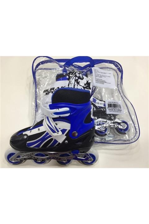 burak sport Can Sport Ayarlanabilir Işıklı Silikon Teker Paten 35-38