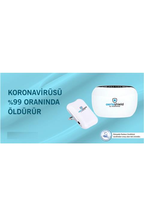 Aeriashield Travel Kişisel Hava Temizleyici Virüsleri%99oranında Yok Eder Pasteur Enstitüsü Onaylı