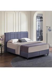 Yataş Bedding Lento Baza Liven Başlık Hard&soft Set 180x200 - Lacivert