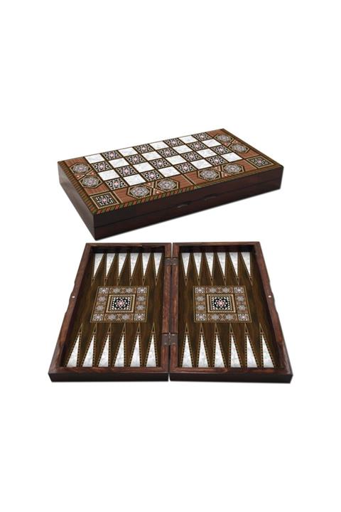 UcuzlukEvi Star Masif Sedef Tavla Büyük Boy