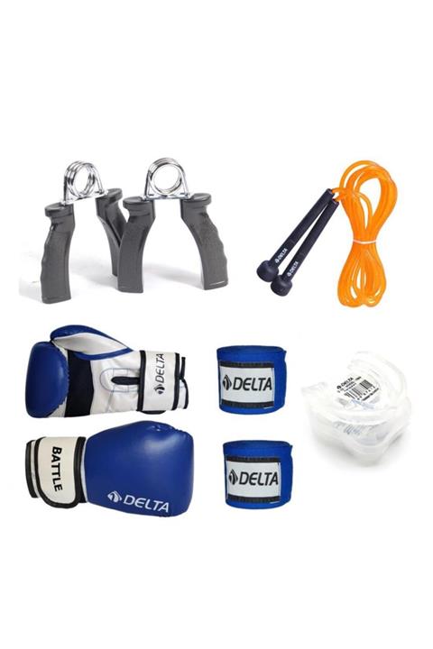Delta Bosy Boks Seti (Boks Eldiveni - El Bandajı - Atlama Ipi - Dişlik - El Yayı)