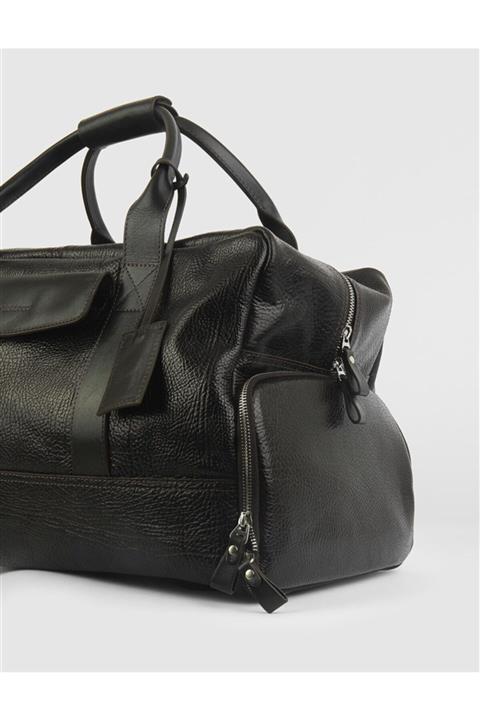 İLVİ Albany Unisex Valiz Kahve Floter Deri