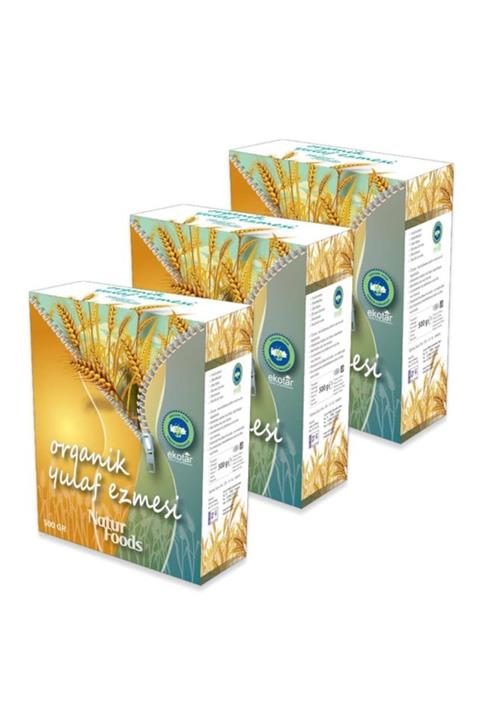 NaturFoods 3 Adet Doğal Yulaf Ezmesi Natur Foods 500 gr