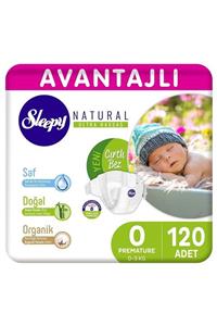 Sleepy Natural Avantajlı Bebek Bezi 0 Numara Prematüre 120 Adet