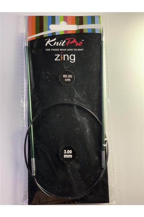 KnitPro Zing Misinalı Şiş 60 Cm 3.0 mm