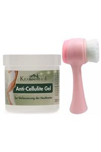 PudraShine Cilt Yüz Temizleme Fırçası Pembe Ve Krauterhof Anti-cellulite Selülit Jeli 250ml