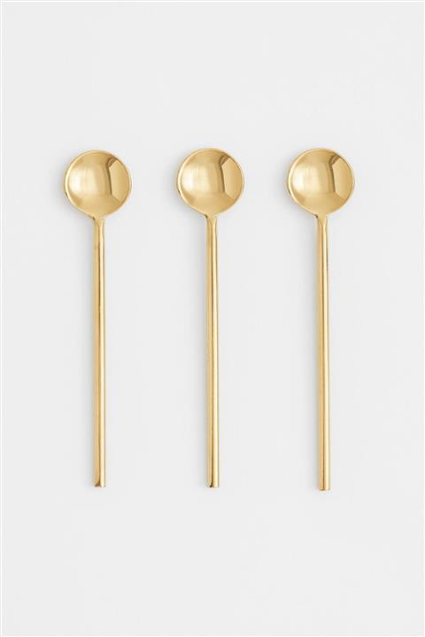 LOVYCO Gold 3’lü Kaşık Latte Kaşığı