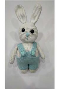 Mehtap Eşarp Amigurumi Salopet Giyen Tavşan Uyku Arkadaşı