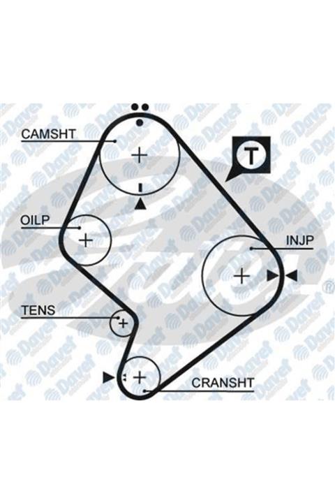 GATES Trıger Kayısı Toyota Pıkap-vw Gd129h9.5p310