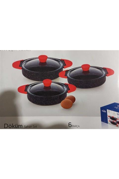 Edam Evkuran Döküm Üçlü Sahan Seti