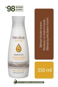 LIVE CLEAN Keratin Oil Saç Kremi  350 ml 65743332016